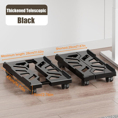 Adjustable PC Tower Stand with Wheels Under Desk CPU Holder Fits Most Computer Towers 1