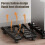 Adjustable PC Tower Stand with Wheels Under Desk CPU Holder Fits Most Computer Towers 5