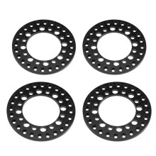 4 Stück 1,9 Zoll Beadlock-Ring, Aluminiumlegierung, 2,1 Zoll/1,1 Zoll, Schwarz