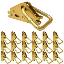 20 Pack Heavy Duty Steel E Track O Ring Tie Down Anchors 4000lb Breaking Strength for Trailers and Trucks