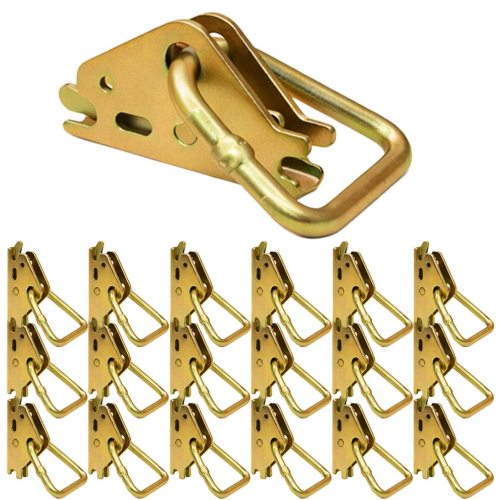 20 Pack Heavy Duty Steel E Track O Ring Tie Down Anchors 4000Lb Breaking Strength For Trailers And Trucks 9330225074205