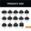 28PCS Tie Rod Boot, Tie Rod End Boot, Rubber Dust Cap Tie Rod End Kit,  Joint Boot Replacement for Most Vehicle 5