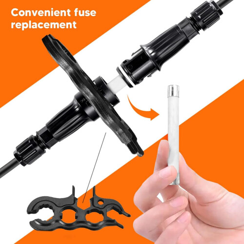 Solar Panel Connector Male Female MC4 Quick Plug Inline Design AntiReverse for PV Systems 1