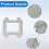 18Pcs Window Rags for  Winbot W2S/ W2S PRO Robot Vacuum Cleaner, Replacement Mop Pad Cloths Accessories 7