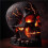 2X Skull Flame Table Lamp,Halloween Decorative Skull Lamp,Decorative LED Night Light, USB Rechargeable 3