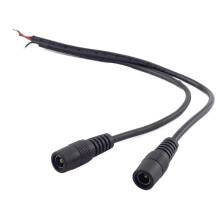 25cm 12V DC Power Extension Cable 5.5x2.1mm Female Connector Cord for CCTV and LED Strip