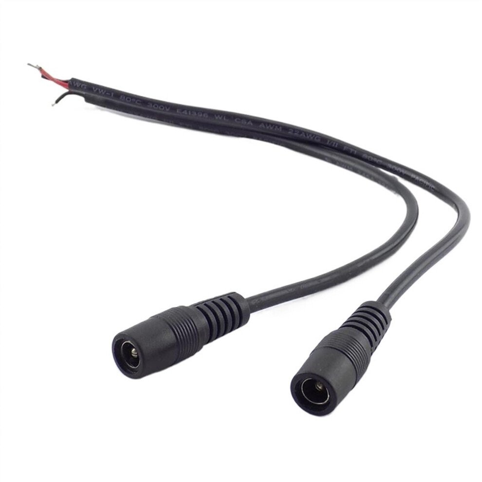 25Cm 12V Dc Power Extension Cable 5.5X2.1mm Female Connector Cord For Cctv And Led Strip 9330225074427