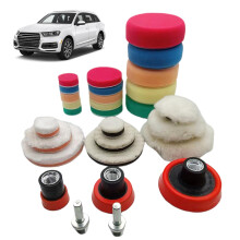 29 Piece Car Polishing Kit for Drill with Durable Wool Buffing Pads, Smooth Paint Restoration Set