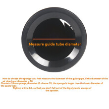 4 Stuks Sponspluggen voor Luidsprekerpoortbuizen, Basreflexbuizen, Luidsprekerwooferopeningen, Verbeteren de Basfase 72x60 mm
