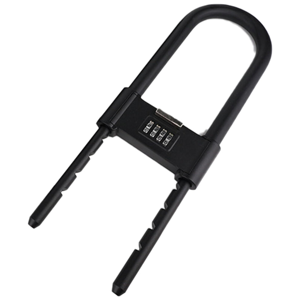 4 Digit Combination Padlock Long Shackle Keyless Aluminum Alloy Resettable For Locker And Gate 9455672292641