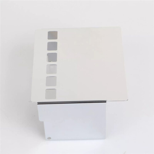 Chrome Square Battery Box Cover for  Dyna Low Glide FXS Super Glide FXR FX