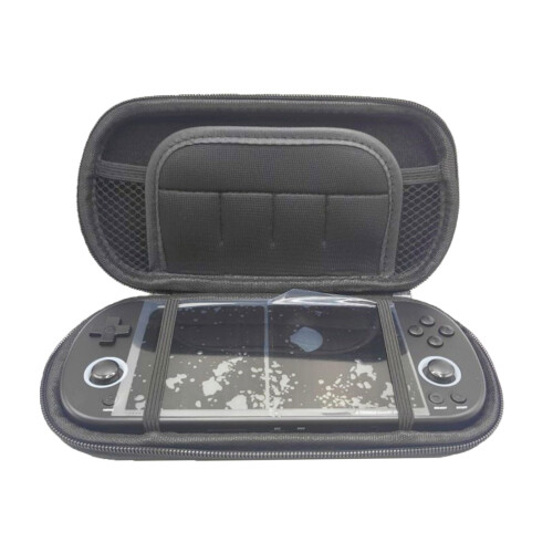 Game Console Carrying Case with ImpactResistant EVA Shell and MultiPocket Storage for Trimui 1
