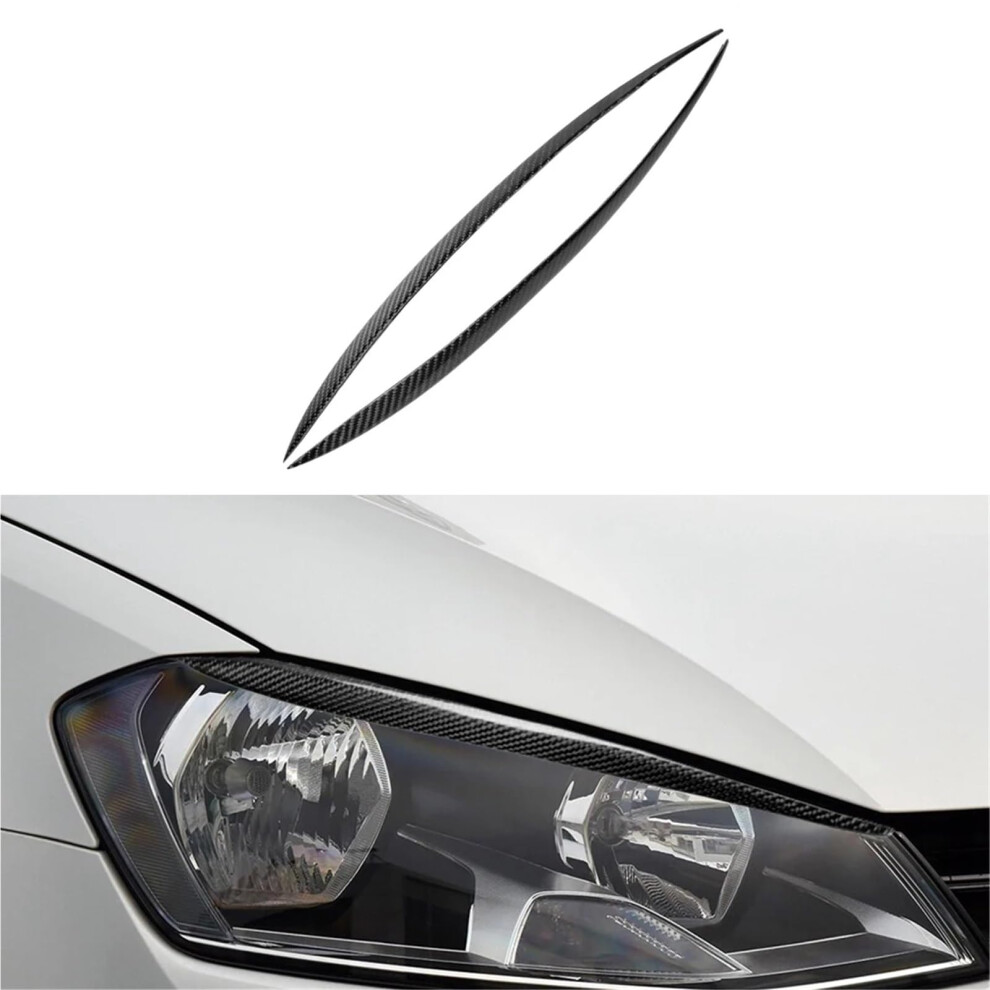 Carbon Fiber Headlight Eyebrow Trim For Vw Golf 7 Gti Gtd Mk7 2014Â2016, Sporty ScratchâResistant Cover 9771547586517