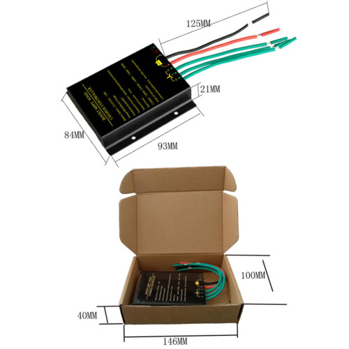 MPPT Wind Charge Controller Black for Wind Turbine Power Regulation and Durable Energy Optimization 2