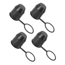4PCS Universal Trailer Hitch Ball Cover Set, Durable PVC Protector Cap for RV Towing