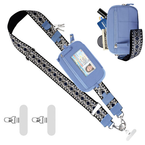 Ceinture de course avec bouteilles, sac de taille-bleu clair