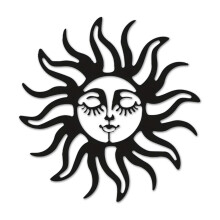 3 Optional Types Metal Sun WallWall Stickers & Murals1 Pcs Metal Wall Art for Living Room Sculpture Moon and Stars Home Wall Hanging, Home Decor