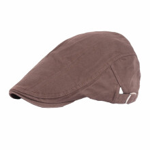 Men Women Solid Driving Golf Adjustable Flat Hat Beret Peaked Cabbie Newsboy Caps