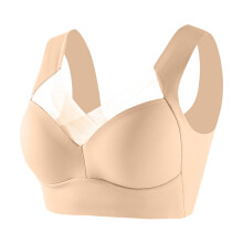 Full Bust No Underwire Bra, Seamless Design with Side Support Panels, Perfect for Large Cup Sizes & Smooth Look Complexion 46