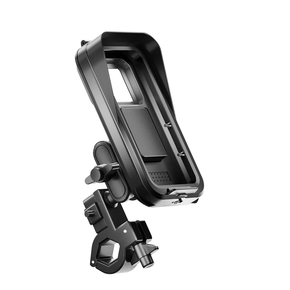 Universal Motorcycle Phone Mount For Handlebars, 360 Rotation, Secure AntiâShake Grip, Durable Holder Black 9330225025368