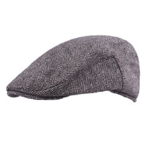 Men Classic Winter Warm Berets Driving Golf Cap Casual Cabbie Newsboy Hat