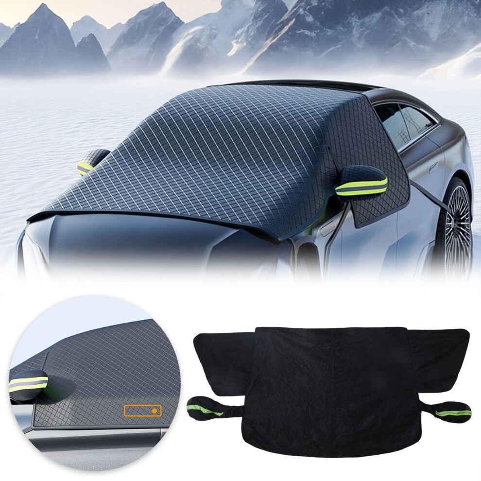Car Windshield Cover For Snow And Ice - Upgraded 7-Layer 600D - Fits Vehicles Including Trucks And Suvs 9365509605578