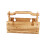 Picnic Basket Folding Desk with Wine and Bread Storage 5