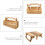 Picnic Basket Folding Desk with Wine and Bread Storage 6