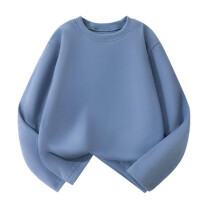 Royal Blue Boat Neck Long Sleeve Tshirts for Boys, Loose Fit Plain Tops – Compatible with 2025 Country Concert & Brunch Outfits
