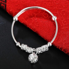Antique Bell Jingle Bangle Bracelet for Kids 2pcs Cuff Bracelet Set