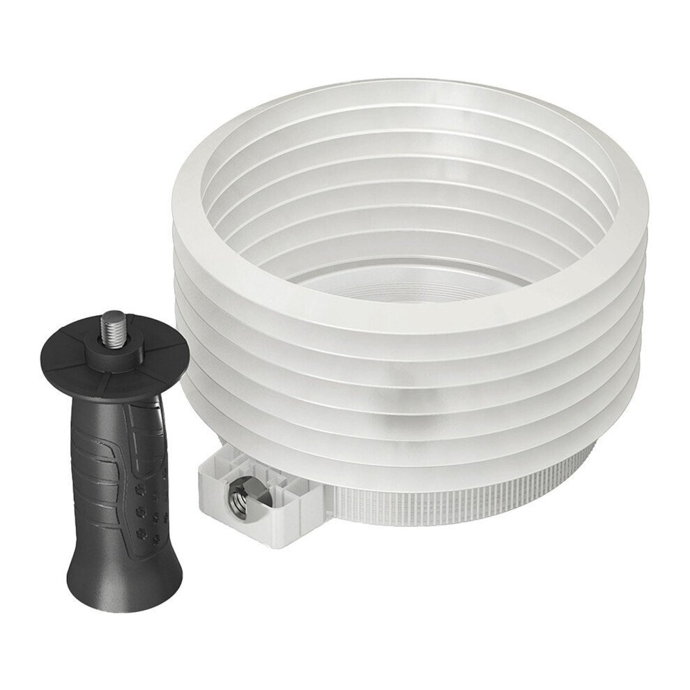 Christmas Hole Dust Bowl Â Plastic Drywall Cutting Debris Collector For Recessed Lights, Compatible With Hole Saw, Mess-Free, White 9365509606612