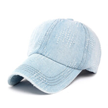 Men Women Blue Denim Baseball Hat Peaked Golf Cycling Driving Newsboy Beret Flat Cap