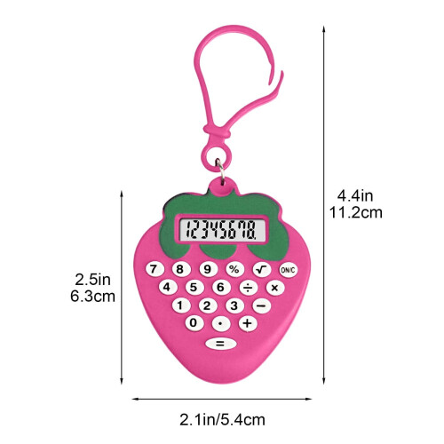Mini 8-cyfrowy kalkulator LCD – przenośny brelok, Candy 2