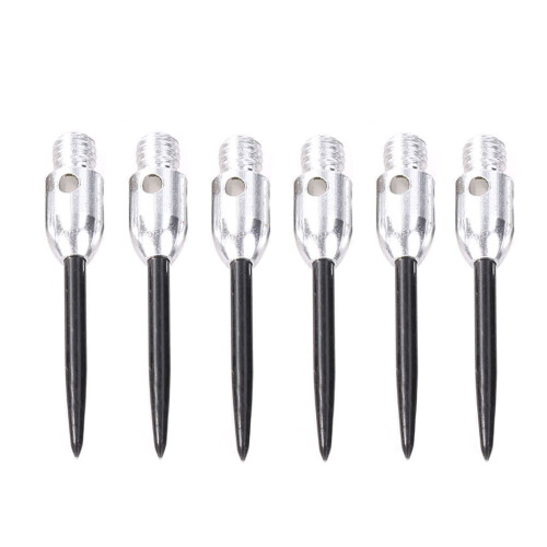 6Pcs/set Professional 2BA Thread Replaceable Dart Steel Tip 2BA Thread Darts Needle Accessories Suitable for Most Darts