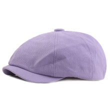 Men Women Solid Stripe Cotton Beret Newsboy Hat Golf Driving Cabbie Ivy Hats Flat Cap