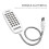 LED Lamp USB Computer Light Laptop Reading Lamp LED Reading Lamp Student White 5