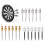 6Pcs/set Professional 2BA Thread Replaceable Dart Steel Tip 2BA Thread Darts Needle Accessories Suitable for Most Darts 2