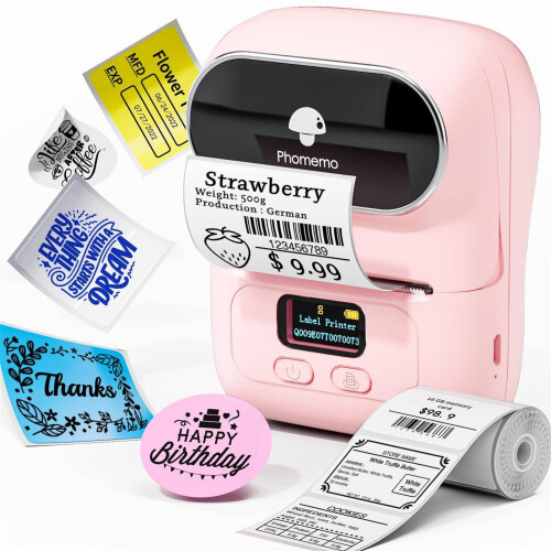 2" Bluetooth Thermal Barcode Printer, Inkless, App-Controlled, Portable Label Maker for Small Business – Compatible with iOS/Android 2