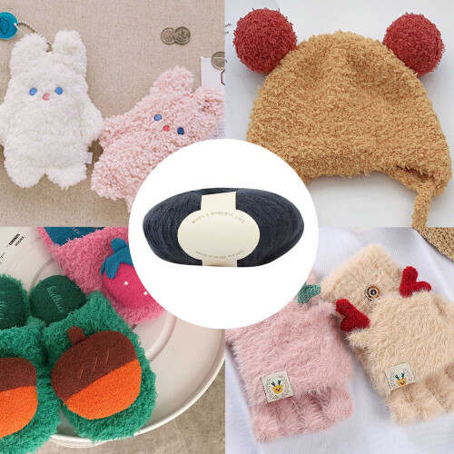 Hand-Crocheted Baby Wool Yarn Soft Durable Skin-Safe 2