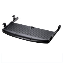 Under Desk Keyboard Tray Black 23x16 Inch Ergonomic Sliding SpaceSaving Drawer for Computer Desk