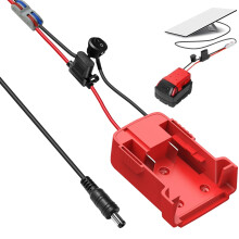 Mini Power Cable for Starlink and Milwaukee Battery 3.2FT 18AWG DC Adapter with Fuses and Terminals