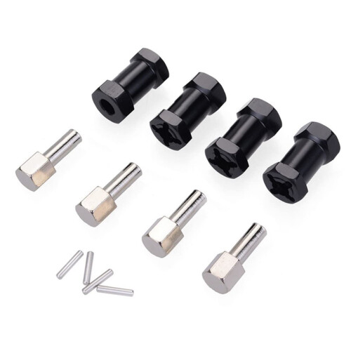 RC Car Wheel Hub Adapter with Secure Threaded Axle Extender for Easy Wheel Conversion