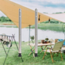 Aluminum Alloy Table Legs, Three-Position Height Adjustable, Telescopic, Portable for Outdoor Camping Short