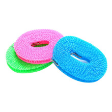 Portable Anti-Skid Windproof Clothesline Fence-Type Clothesline Drying Quilt Rope Clothesline Outdoor Travel, 5M 3PCS
