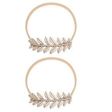 [2 Pieces Pack] the Metal Spring Design of the Curtain Hanger Fits Most Curtains and Is Easy To Use Gold