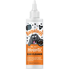 BUGALUGS Dog Ear Cleaner with Pro, Pre and Probiotics for dogs helps soothe itchy ears, remove wax & odours ear drop support your dogs Microbiome