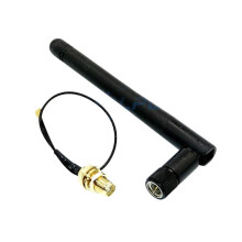 2.4GHz 3dBi WiFi Antenna RPSMA with U.FL IPEX Cable for ESP8266 ESP32 Router Signal Upgrade