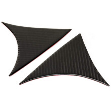 Carbon Fiber Rear Window Spoiler Side Wing Cover, Sporty Factory Fit Design for Mazda3 Axela