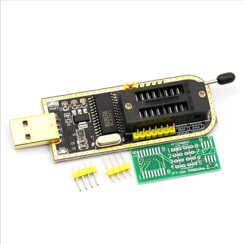 Ch341a Programmer Usb With Dual Voltage 3.3V 5V For Bios Flash And Spi Memory, Stable Data Transfer 9330225026464