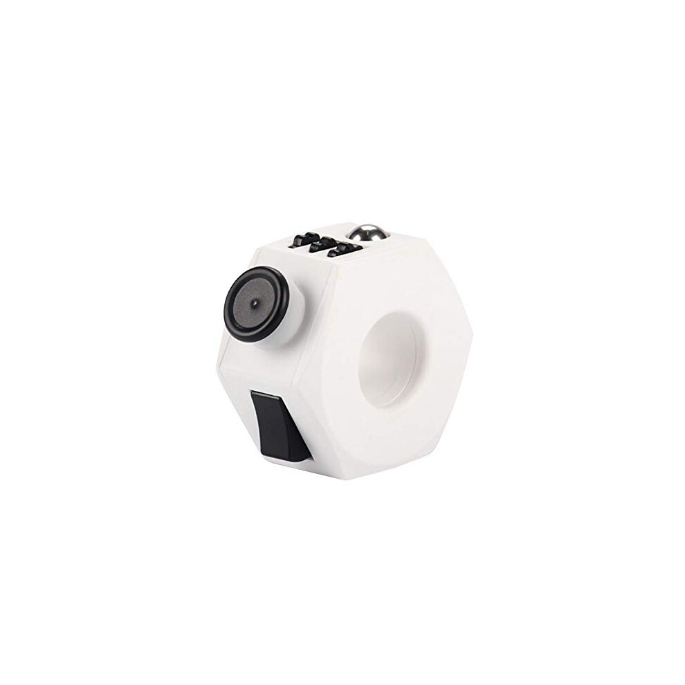 Fidget Controller Pad Cube with 9 Features for Stress and Anxiety Relief, Quiet OneHand Use